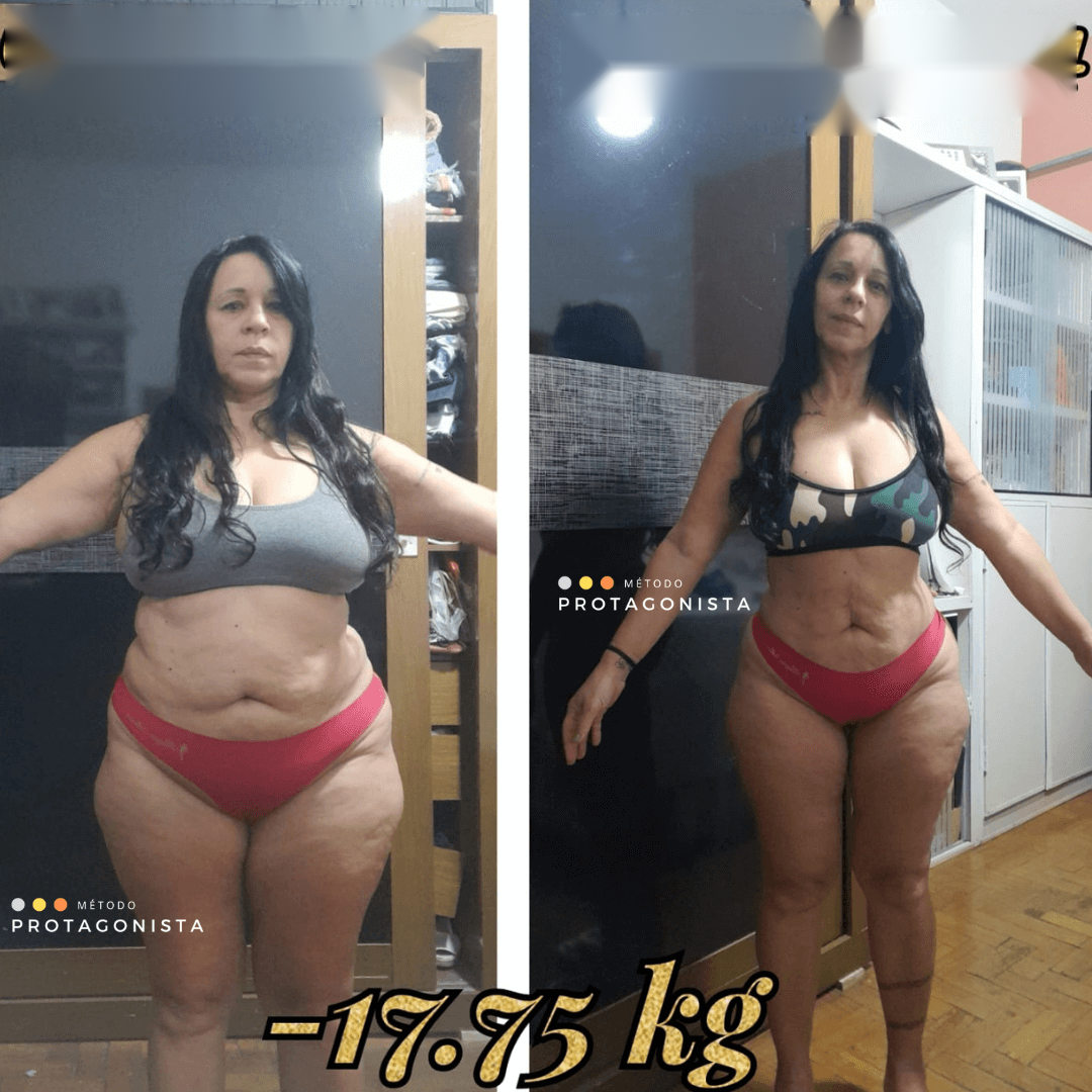 Luciene, antes e depois